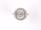 901948 - SOLD - Circa 1955 Jabel Gold Diamond Cocktail Cluster Ring
