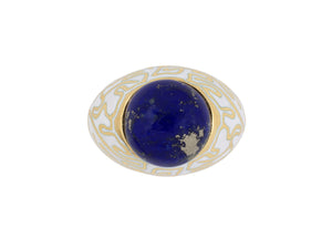 902072 - Cerro Gold Lapis Enamel Ring