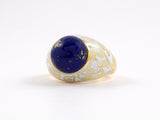 902072 - Cerro Gold Lapis Enamel Ring