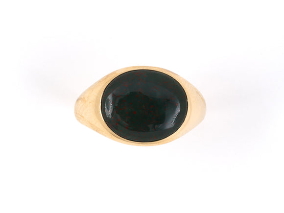 902085 - SOLD - Victorian Gold Bloodstone Ring