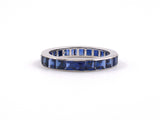 902101 - Platinum Sapphire Channel Set Eternity Ring