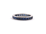 902102 - Platinum Sapphire Channel Set Eternity Ring