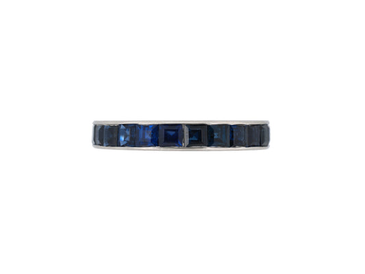 902103 - Platinum Sapphire Channel Set Eternity Ring