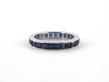 902105 - Platinum Sapphire Channel Set Eternity Ring