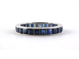 902106 - Platinum Sapphire Channel Set Eternity Ring