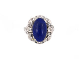 902150 - Gold Lapis Diamond Ring