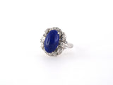 902150 - Gold Lapis Diamond Ring