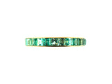 902157 - Gold Emerald Channel Set Eternity Ring