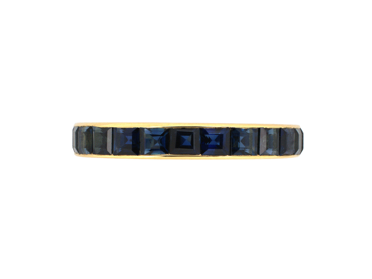 902158 - Gold Sapphire Channel Set Eternity Ring