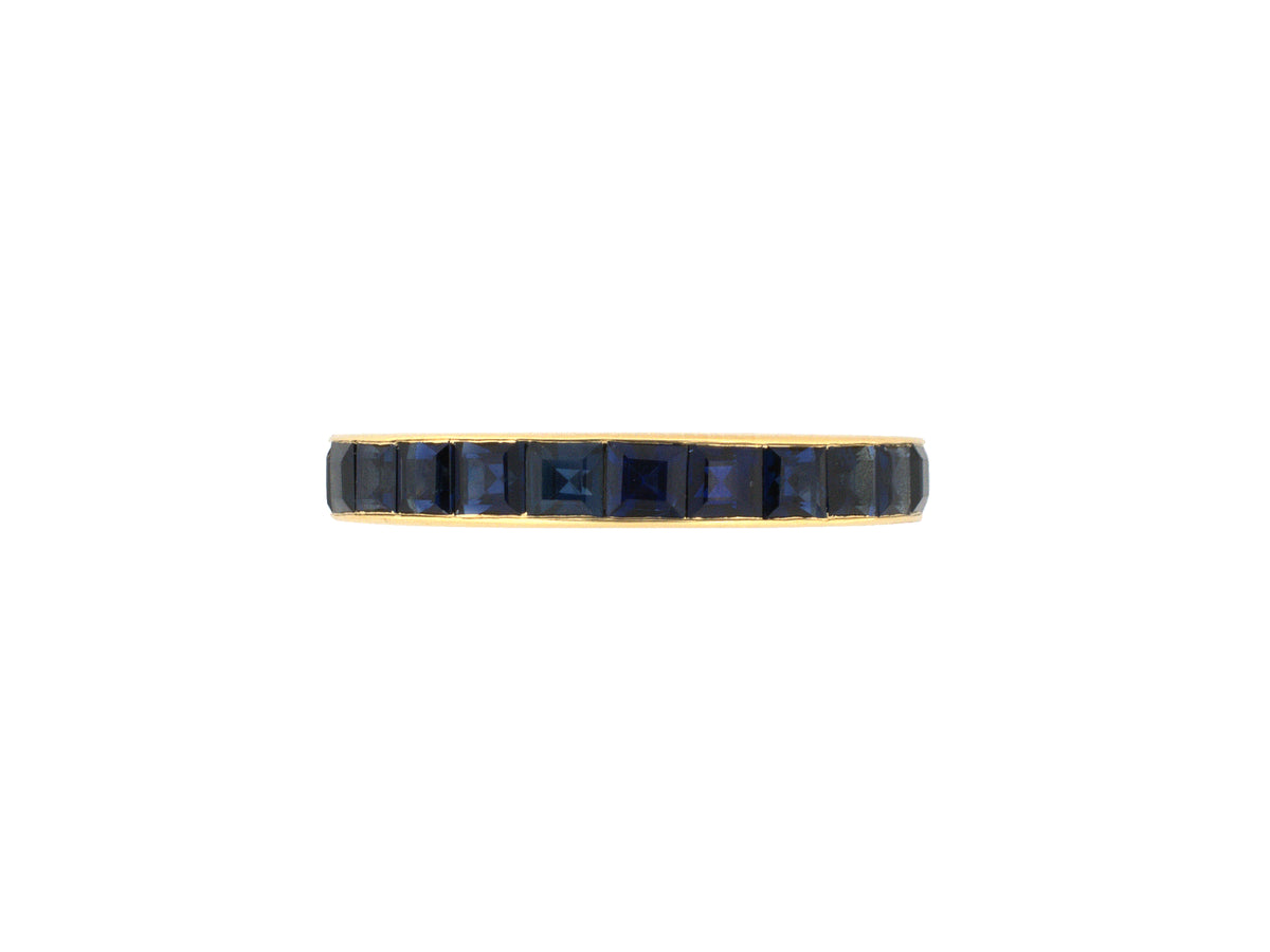 902159 - Gold Sapphire Channel Set Eternity Ring