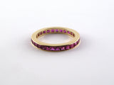 902162 - Gold Ruby Channel Set Eternity Ring