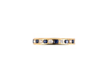 902174 - SOLD - "Oscar Heyman" Gold Sapphire Diamond Eternity Ring