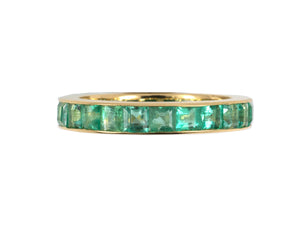 902176 - Gold Emerald Channel Set Eternity Ring