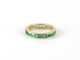 902176 - Gold Emerald Channel Set Eternity Ring