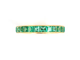 902177 - Gold Emerald Channel Set Eternity Ring