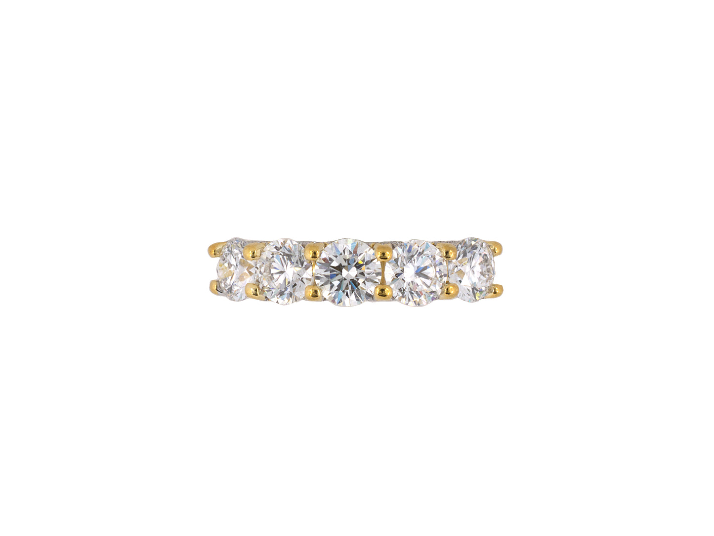 902187 - SOLD - Gold Diamond Wedding-Band Ring