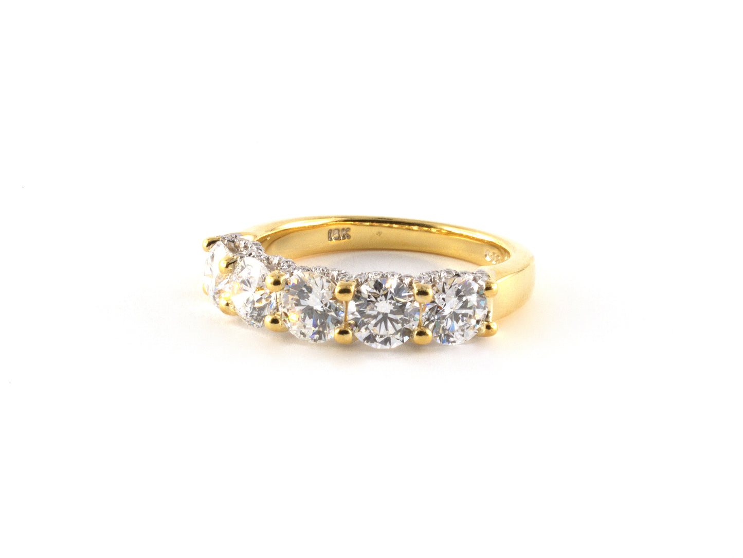 902187 - SOLD - Gold Diamond Wedding-Band Ring