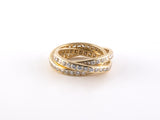 902214 - Gold Diamond Rolling Eternity Ring