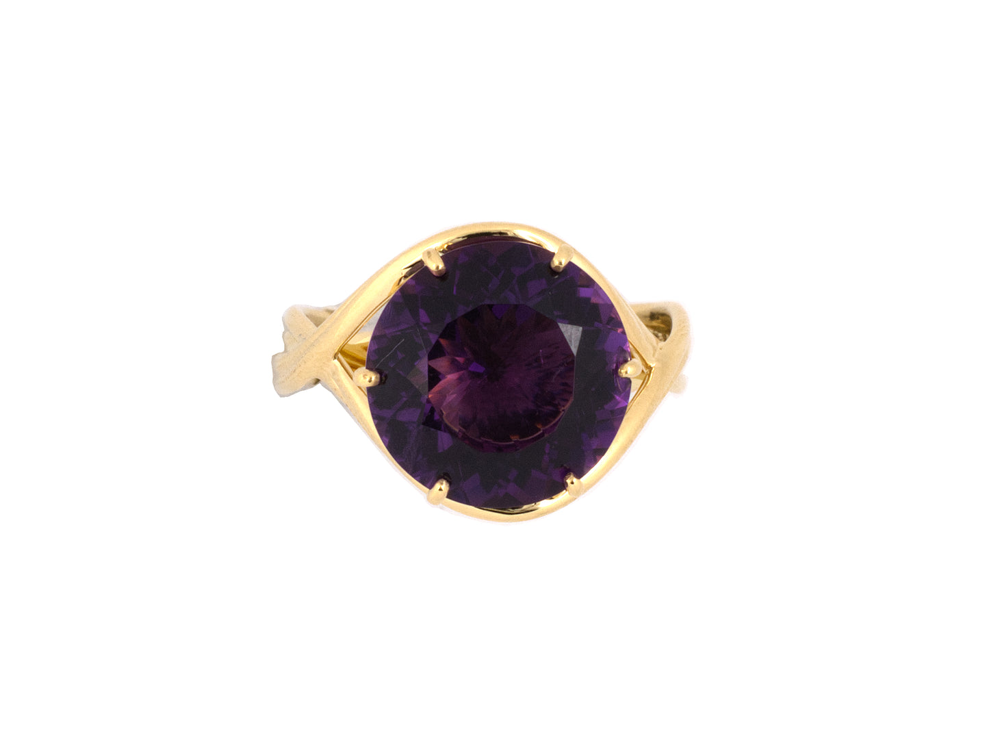 902217 - SOLD - "Bondanza" Gold Amethyst Ring