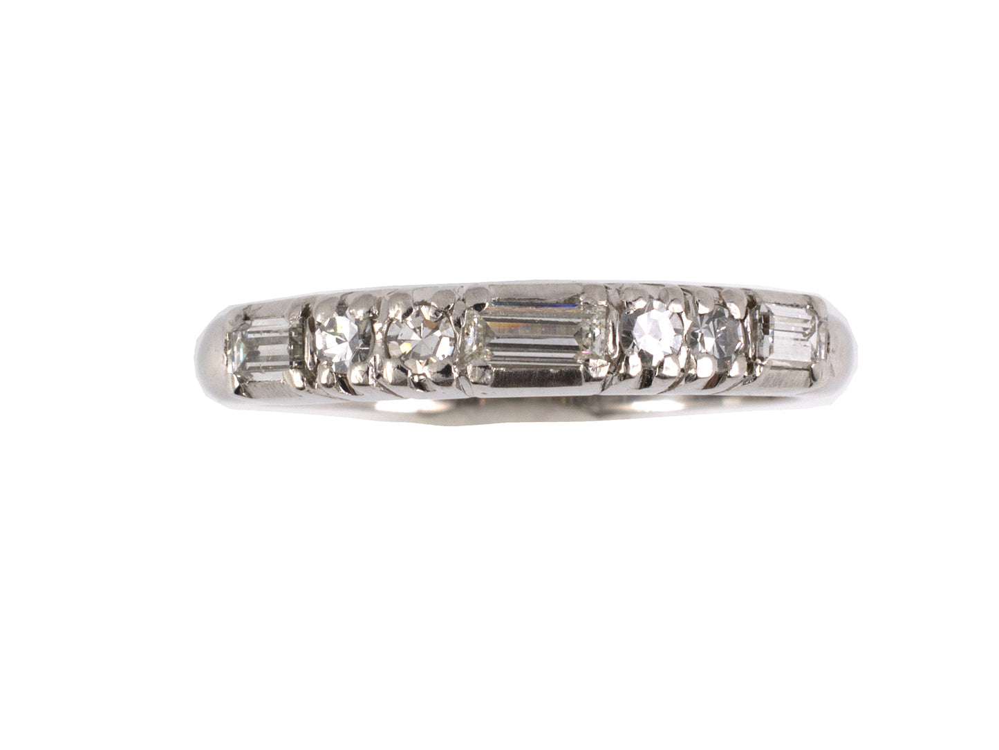902220 - SOLD - Platinum Diamond Wedding Band Ring