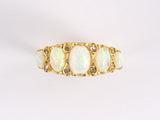 902226 - Gold Opal Rose Cut Diamond Ring