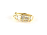 902229 - Gold Diamond Channel Set Wedding-Band Ring