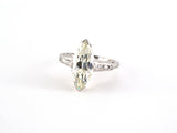 902240 - Circa 1950 Platinum Diamond Channel Set Engagement Ring