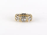 902245 - Gold Diamond Tiffany Schlumberger Signature X Eternity Ring