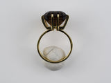 902248 - 18K Yg Smoky Quartz Dinner Cocktail Ring Size 6 1/2