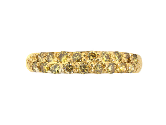 902261 - Gold Yellow Diamond Wedding Band Ring