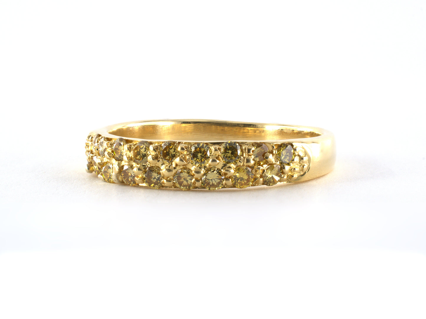 902261 - Gold Yellow Diamond Wedding Band Ring