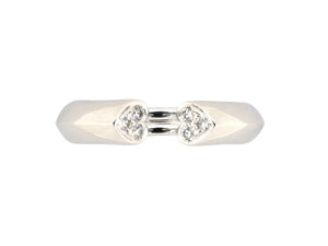 902272 - Tiffany Paloma Picasso Gold Diamond Twin Heart Ring