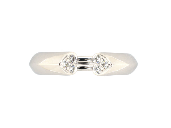 902272 - Tiffany Paloma Picasso Gold Diamond Twin Heart Ring