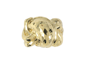 902274 - Dunay Gold Swirl Faceted Ring