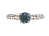 902307 - Gold AGL Sapphire Montana Diamond Engagement Style Ring