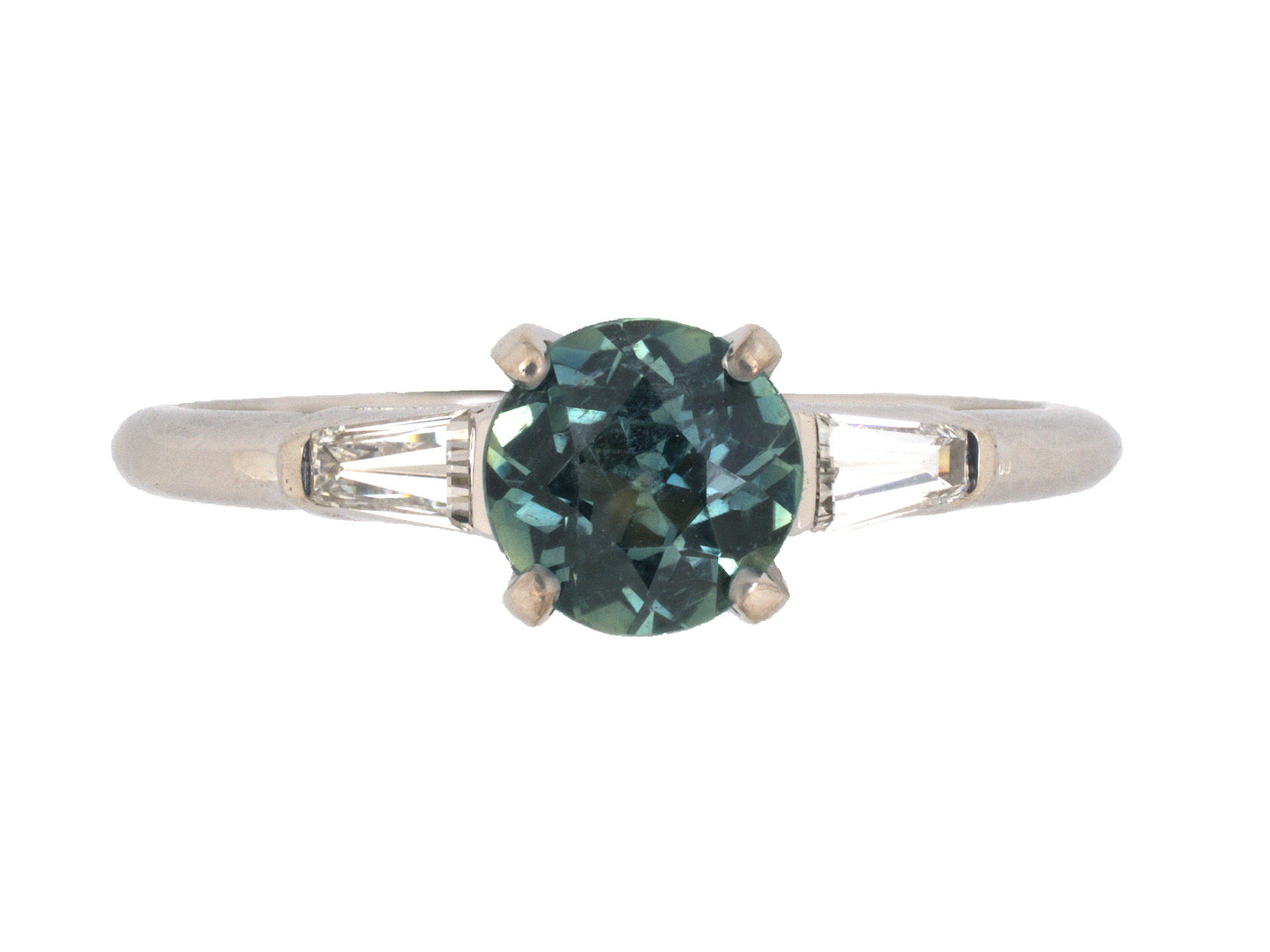 902312 - SOLD - Platinum AGL Sapphire (Montana) Diamond Engagement Style Ring