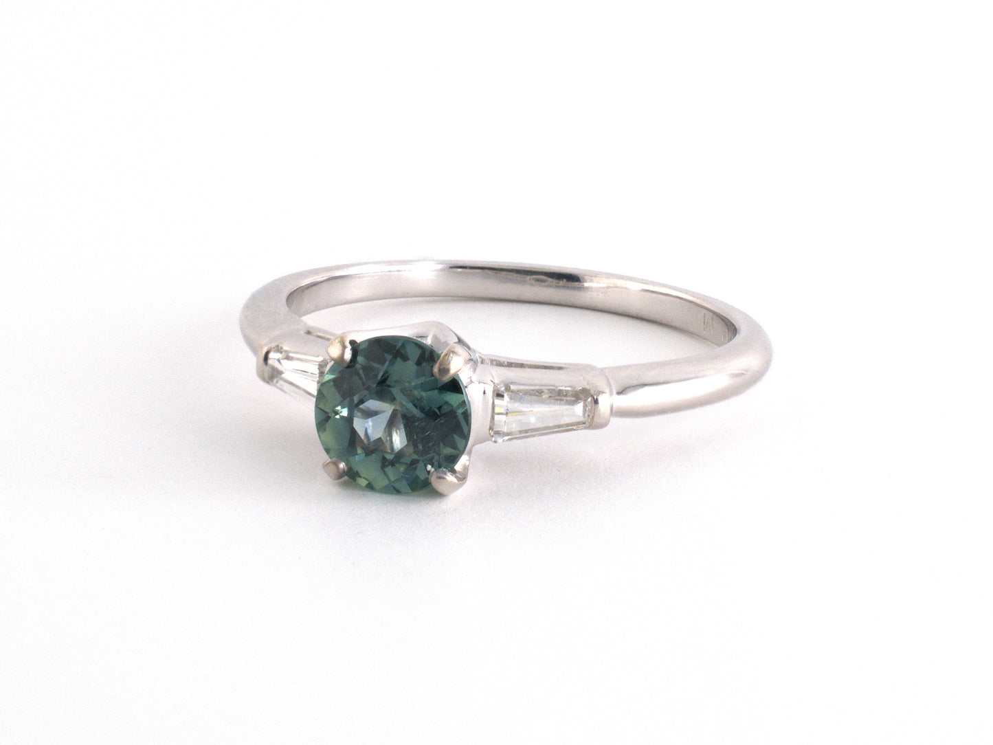 902312 - SOLD - Platinum AGL Sapphire (Montana) Diamond Engagement Style Ring