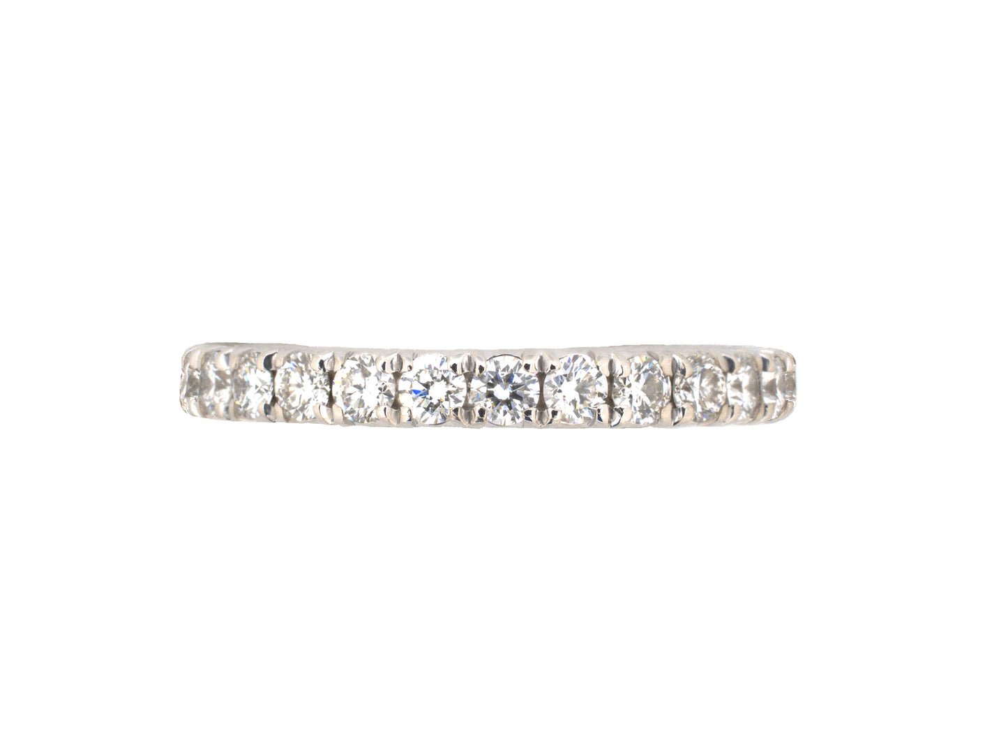 902320 - SOLD - Gold Diamond Prong Set Eternity Ring