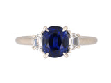 902323 - Platinum AGL Sapphire Diamond Engagement Ring