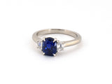 902323 - Platinum AGL Sapphire Diamond Engagement Ring