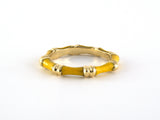902326 - Gold Yellow Enamel Eternity Ring