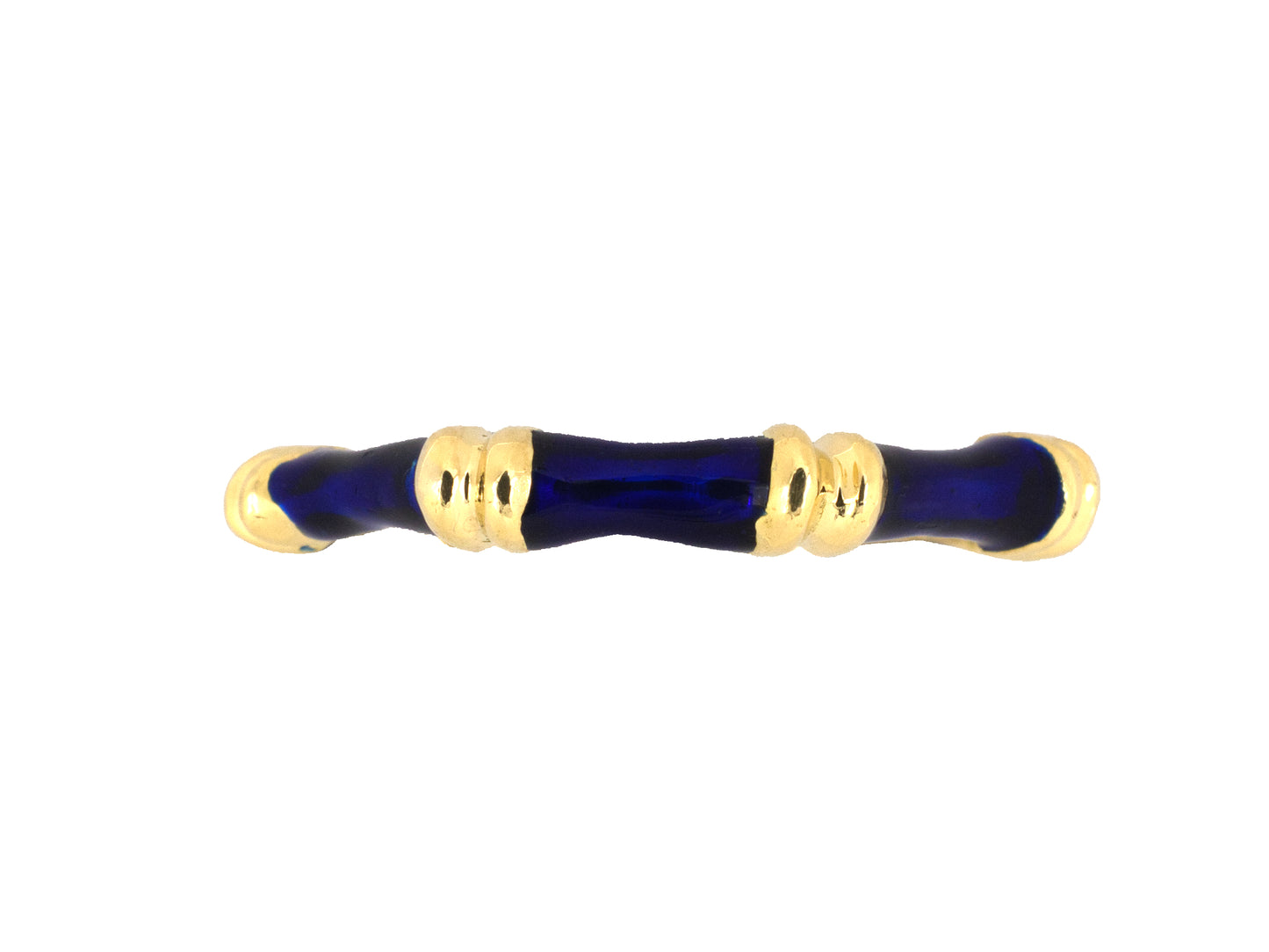 902327 - Gold Blue Enamel Eternity Ring