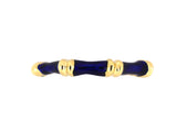 902327 - Gold Blue Enamel Eternity Ring