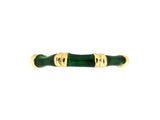 902328 - Gold Green Enamel Eternity Ring