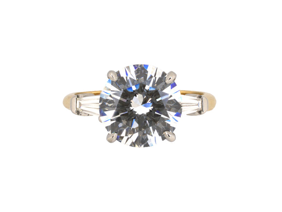 902329 - Platinum Gold GIA Diamond Engagement Ring