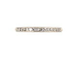 902330 - Circa 1950 Maurice Tishman Platinum Diamond Wedding Band