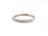 902330 - Circa 1950 Maurice Tishman Platinum Diamond Wedding Band