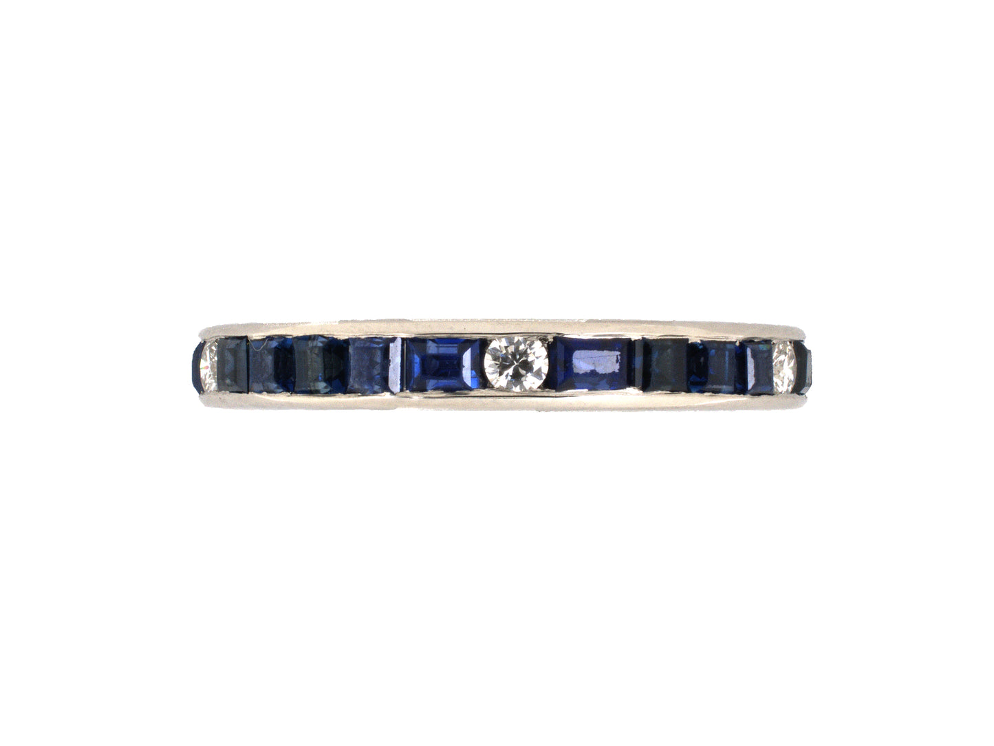 902331 - Platinum Diamond Sapphire Eternity Ring