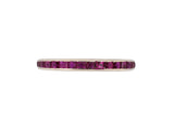 902332 - Platinum Calibre Ruby Eternity Ring