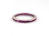 902332 - Platinum Calibre Ruby Eternity Ring